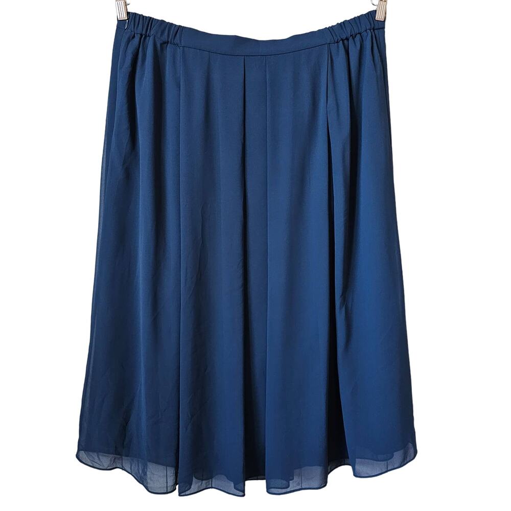 Anne Klein Pleated Midi Skirt Plus Size 3X - Picture 2 of 7